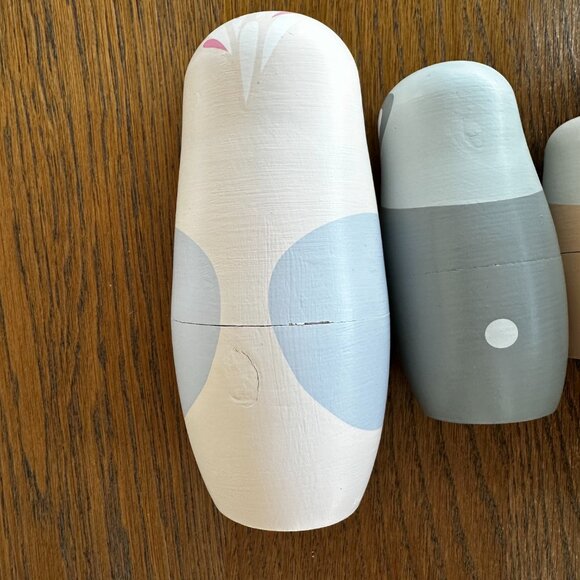 NWOT Australian Animals Nesting Dolls Wooden Toy Koala Echidna Galah - Picture 3 of 9